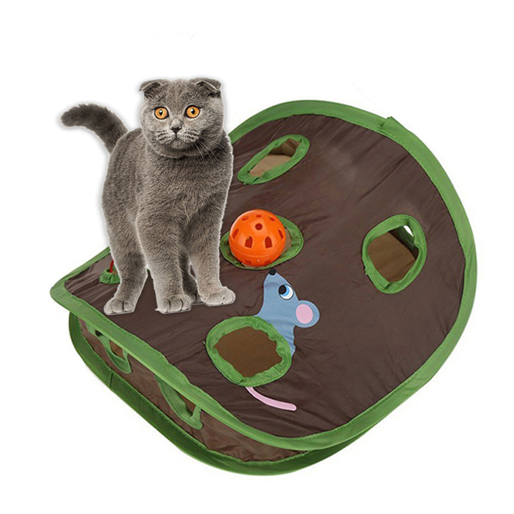 PawMaze Overview: 1. Designed with a ball and mouse tucked away inside, the nine-hole interactive cat toys increase your cat's curiosity, it will have a lot of fun poking at the mouse & ball inside. Great for multiple cats 2. These cat toys will also stim