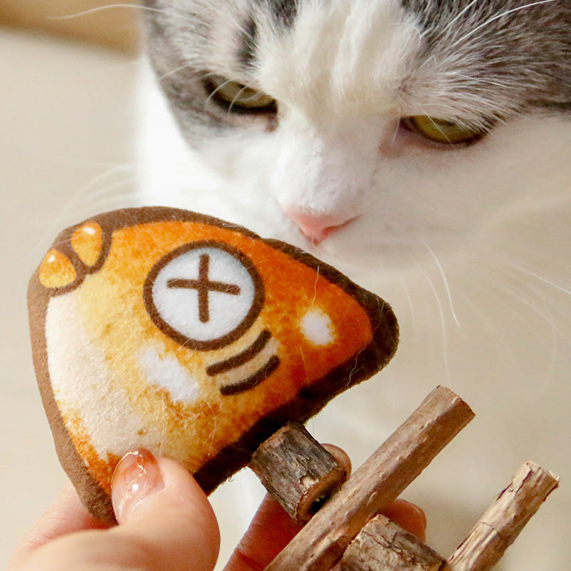 Simulated Fishbone – Wooden Chew Toy for Cats Product information: Color: Grilled fish bone toy Specification: about 16.5 * 6.5cm Material: Plush Category: Pet Toys Packing list: Plush toy X1 Product Image: Chew Toys