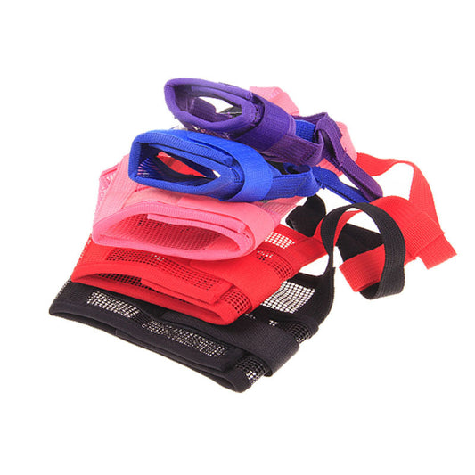 EasyFit Dog Muzzle Product information: Product name: nylon gauze breathable mouth cover Product material: high quality nylon fabric Product color: red pink blue purple black Product size: S is suitable for mouth around 12-15cm M fits mouth around 14-20cm