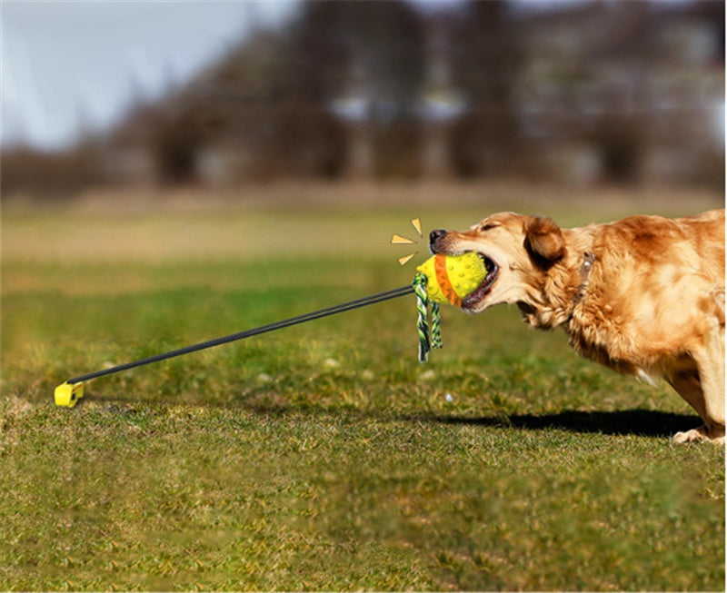 TugPro Rope Ball – Tough Outdoor Chew Toy Product Information: Product Category: Biting Toys Material: TPR Specifications: bright yellow, American blue Color: colorful Package: Dog toy*1 Dog Toys