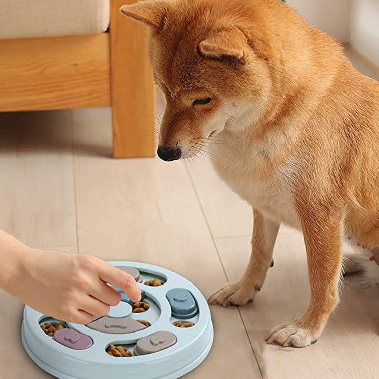 SmartFeast™ Product information: Material: PP Specification: Conventional Size Information: Product weight: 330g packaging size 25*24.5*3.5cm Packing list: Choking dog bowl*1 Packing: Feeding bowl X1 Slow Feeder Bowls