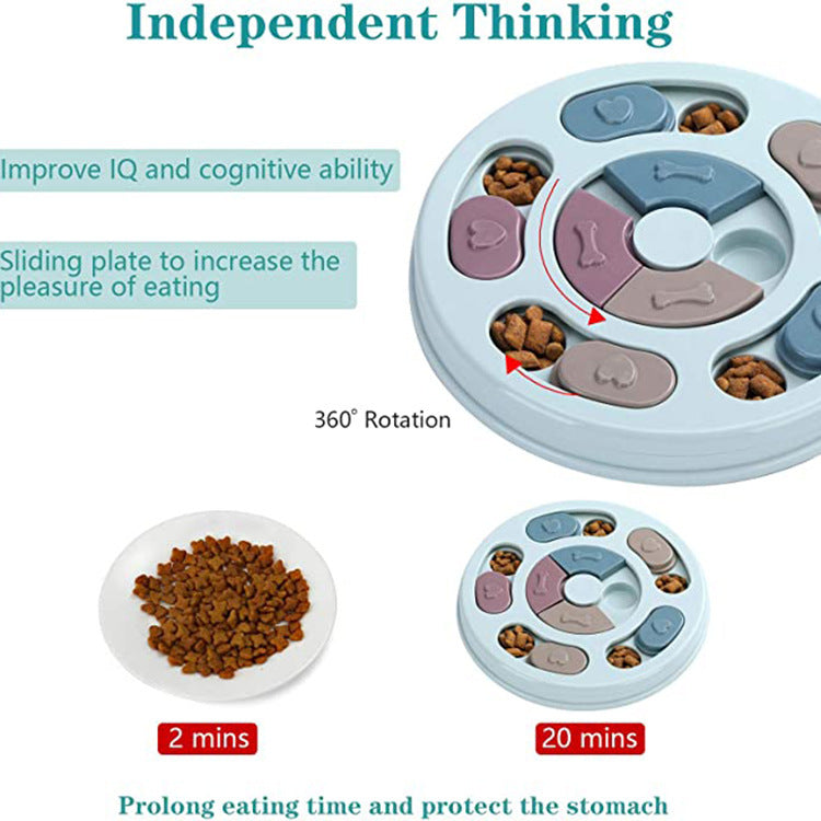 SmartFeast™ Product information: Material: PP Specification: Conventional Size Information: Product weight: 330g packaging size 25*24.5*3.5cm Packing list: Choking dog bowl*1 Packing: Feeding bowl X1 Slow Feeder Bowls