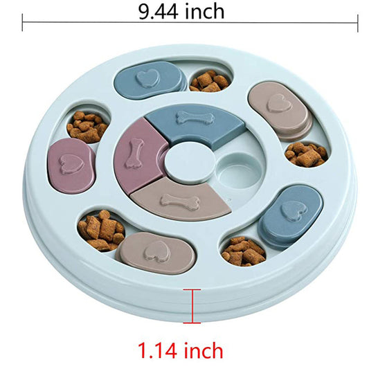 SmartFeast™ Product information: Material: PP Specification: Conventional Size Information: Product weight: 330g packaging size 25*24.5*3.5cm Packing list: Choking dog bowl*1 Packing: Feeding bowl X1 Slow Feeder Bowls
