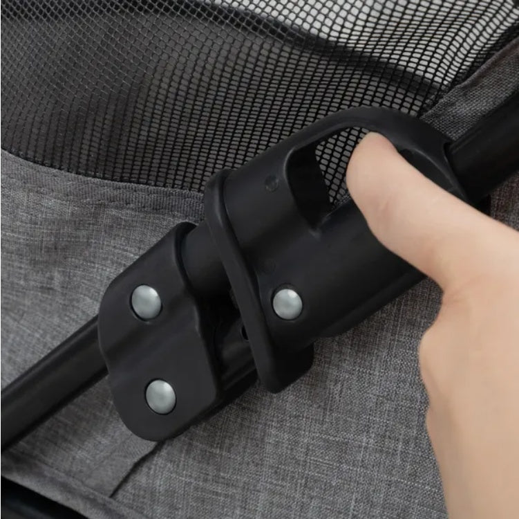 PetTrek Compact Stroller Foldable Pet Stroller with Canopy & Storage Basket Effortless Walks with Comfort, Style, and Safety Overview Make outings more enjoyable for both you and your pet with this lightweight, foldable pet stroller—perfect for small dogs