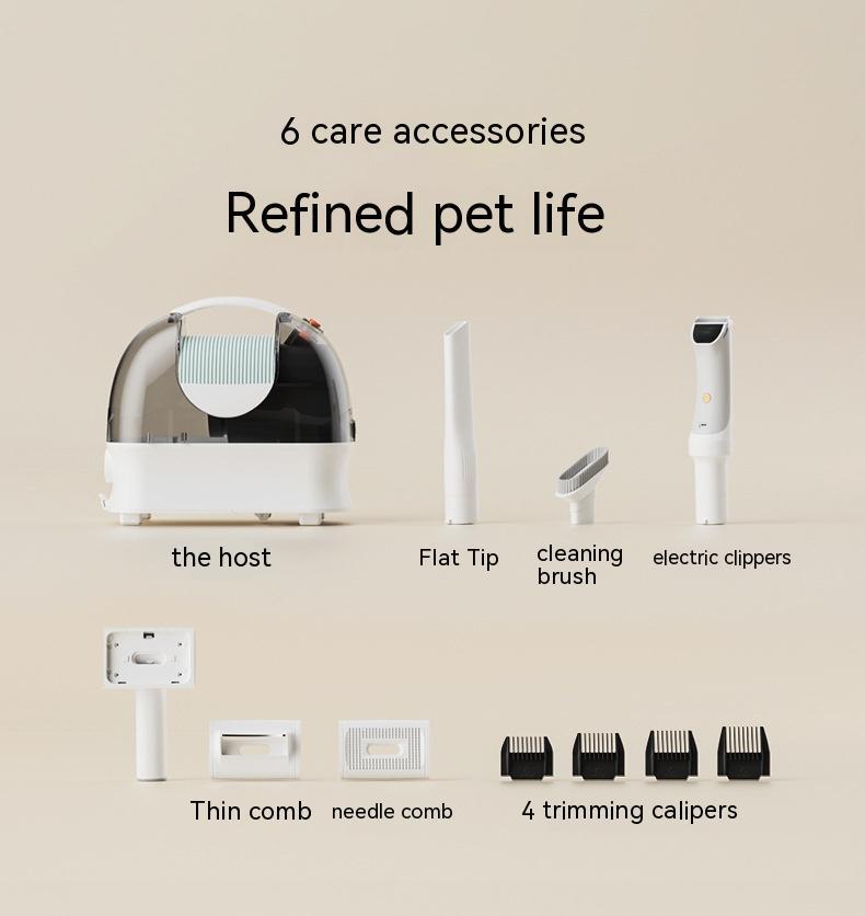 PawGroom Pro™ – 3-in-1 Pet Vacuum, Trimmer & Hair Care Tool Transform pet grooming into a clean, easy experience with the PawGroom Pro™ – a multifunctional grooming vacuum that trims, conditions, and cleans up pet hair in one step. 3-in-1 Functionality: C