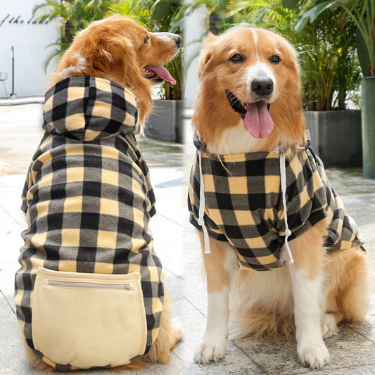 Zipper Pocket Dog Sweater – Stylish & Functional Pet Wear Product information: Material: Polyester Application: Pet Color: big dog zipper pocket sweater pure red, big dog zipper pocket sweater ginger yellow, big dog zipper pocket sweater lake blue, big do