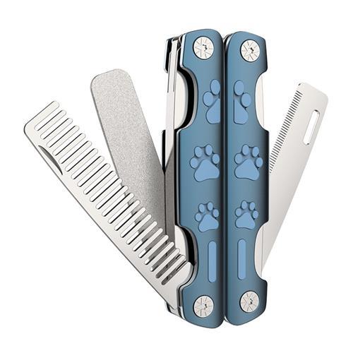 Clip & Comb™ – Folding Nail Clipper with Pet Comb Product information: Goods number: Nail scissors Applicable pet category: general Material: Stainless steel Packing list: Nail clippers*1 Shears & Scissors