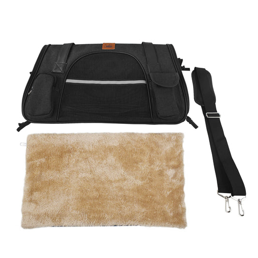 PawRide Car Seat Carrier Material: Oxford cloth Size: Small 45*24*28cm Soft-Sided Carriers