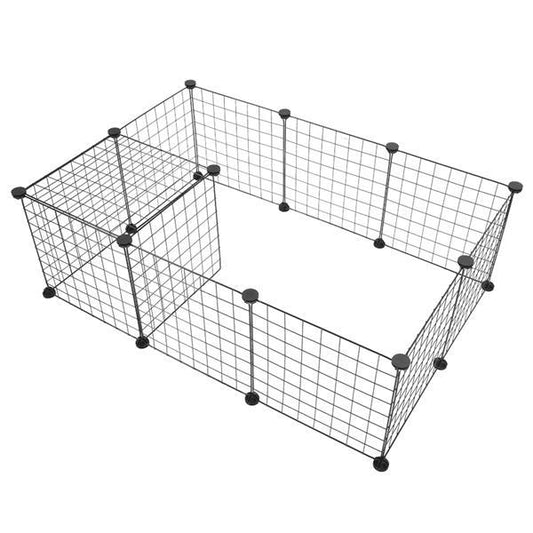 PawGrid Iron Fence Set Introductions: Do you need a universal Pet Playpen? If so, you can have a try of our Pet Playpen, Small Animal Cage Indoor Portable Metal Wire Yard Fence for Small Animals, Guinea Pigs, Rabbits Kennel Crate Fence Tent. This Pet Play
