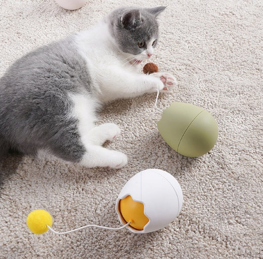 PurrPlay™ – Hilarious Toy for Curious Cats material: plastic Product Category: Knot Toys Weight: 0.195kg Product material: ABS, cotton ball Product size: 7 * 7 * 9cm Applicable object: cat Product features: cat playing *Precautions. 1.The product does not