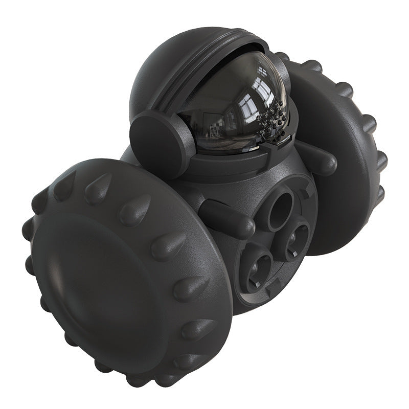TreatRider Overview: New upgrade toy: intelligent robot tumbler design. Rolling balance system, no electric drive required, it will keep standing no matter how the dog pushes it. Dogs can be rewarded by constantly pushing it, greatly extending pet eating