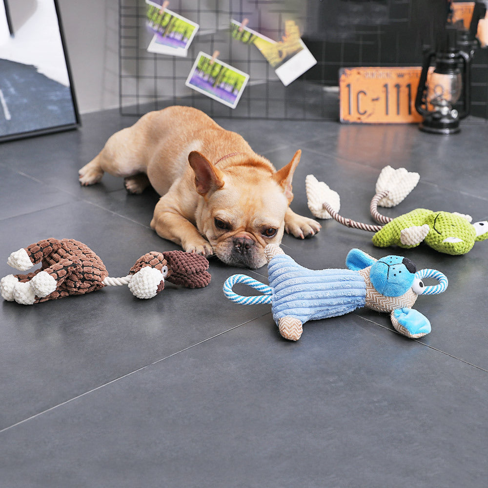 BitePal™ – Durable Squeaky Plush for Pets Product information: Product category: bite toys Material: Cut corduroy/corn velvet/pineapple pattern/caterpillar fabric/cotton linen + cotton rope/cut corduroy Specifications: as shown Packing list: Plush toys *1