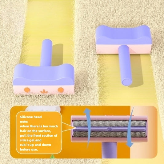 FurSweep⢠2-Way Lint Roller Overview: 1. REUSABLE PET HAIR REMOVER: Simply roll back and forth on the furniture surface, and pick up the pet hair. 2. ONE ROLLER TO CLEAN MOST FURNITURE: The dog hair remover roller can be used on most furniture. 3. CONVENI