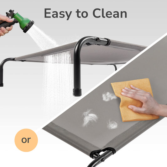 BreezeRest™ – Cooling Kennel for Small to Large Pets Introductions: Comfortable pet bed. Elevated Dog Bed lifts your doggy pal off wet, muddy grass to keep him clean and cool, especially on rainy or hot days as it can elevate pets more than 8 inches off t