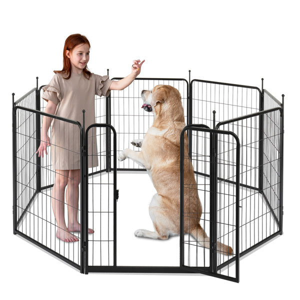 SafePaw Metal Enclosure Foldable 8-Panel Dog Playpen – 32" Height | Indoor & Outdoor Use A Safe, Spacious, and Travel-Friendly Play Area for Your Pets ✅ Product Overview Give your pets the freedom they love and the security they need with this heavy-duty