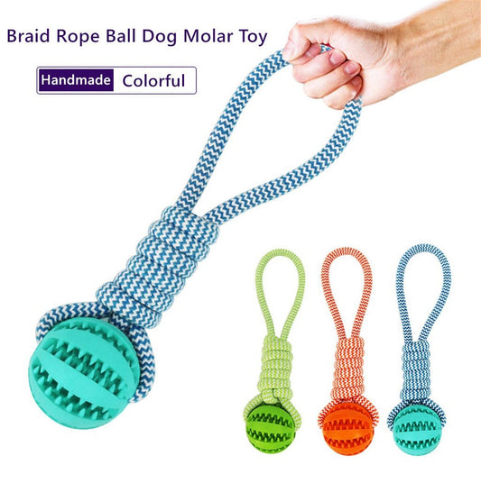 SnackRope ā Interactive Leaking Ball for Chewing & Cleaning Teeth Overview: 1. Rubber balls and dog bite chew balls keep your dog's teeth and gums clean and healthy. 2. The surface protrudes from the particles, which can grind teeth and protect the oral h