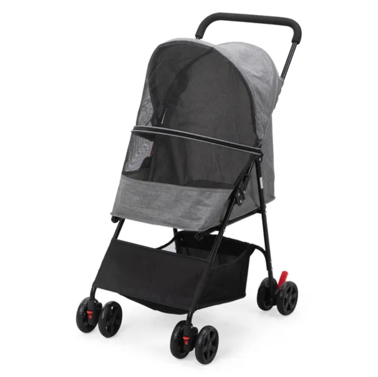 PetTrek Compact Stroller Foldable Pet Stroller with Canopy & Storage Basket Effortless Walks with Comfort, Style, and Safety Overview Make outings more enjoyable for both you and your pet with this lightweight, foldable pet stroller—perfect for small dogs