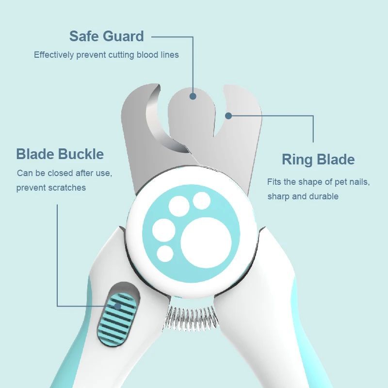 PawClip™ – Easy-Grip Pet Nail Clippers for Cats & Dogs How to Trim Your Dog Nails ? 1. Hold pets paw securely but gently while trimming the nails. 2. See clearly where the blood line is and stop before you reach the pink part. Cut off the top of the nail