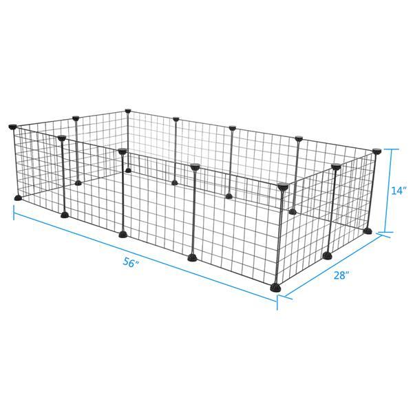 PawGrid Iron Fence Set Introductions: Do you need a universal Pet Playpen? If so, you can have a try of our Pet Playpen, Small Animal Cage Indoor Portable Metal Wire Yard Fence for Small Animals, Guinea Pigs, Rabbits Kennel Crate Fence Tent. This Pet Play