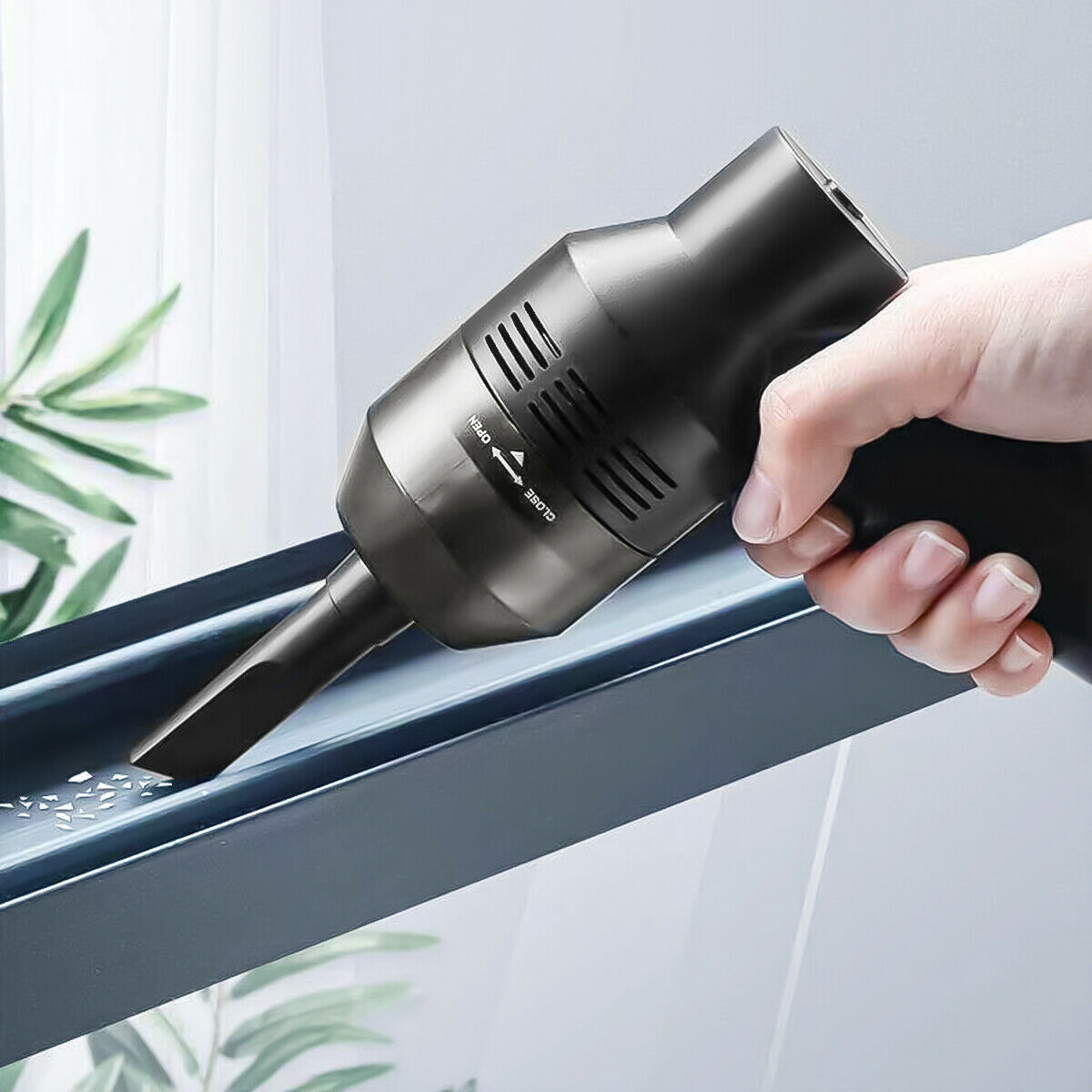 TechSweep™ Feature: High Power & Strong Suction: The desk vacuum cleaner adopts an advanced brush-less axial flow copper DC motor with thick copper wire, the high sensitivity rotating shaft, stronger suction, and electric air duster are ensured. What’s mo