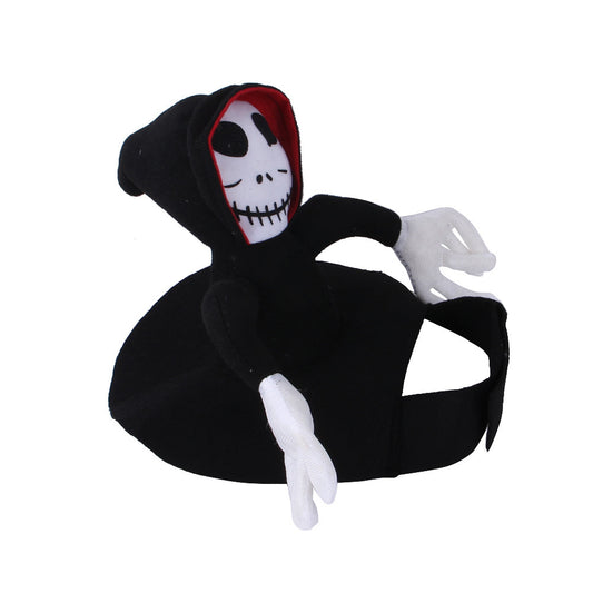SpookyPaws™ Halloween Vest Overview: Unique and vivid design: The super realistic Horror mask is an excellent Halloween cosplay accessory. When pets wear this costume, they become cool and look scary, but also fun. Let your pet join the party and be the s