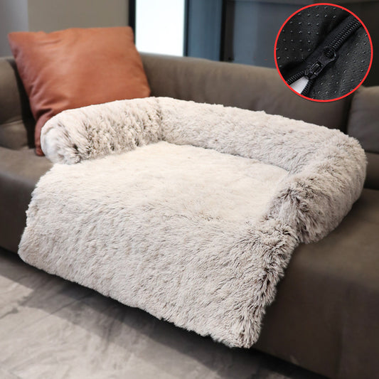 PlushPod™ 2-in-1 Pet Bed Product information: Material: pp cotton Size: s, m, l Color: powder gray coffee Size S M L Outer diameter(L*W*H) 76*73*16cm 90*85*20cm 105*93*20cm Inner diameter(L*W) 56*62cm 65*72cm 76*81cm Features: Long hair Packing list: Dog