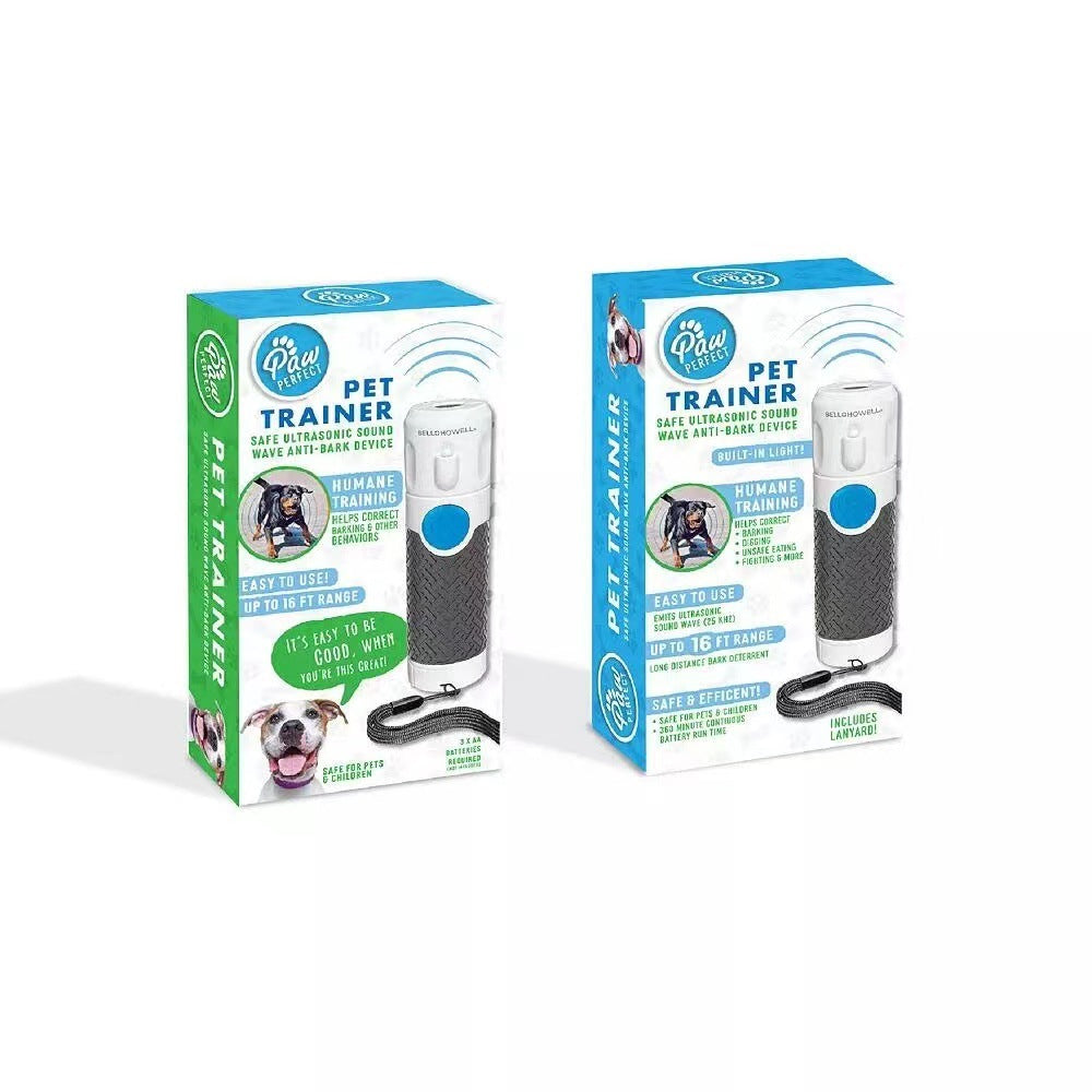 Dog Trainer Ultrasonic Handheld Bark-stop Product information: Color: White Material: ABS Applicable object: Dog Specification: product weight 100g Power Type: 3 no.7 batteries are installed Packing list: Dog trainer X1 Product Image: Pet Carrier & Crate