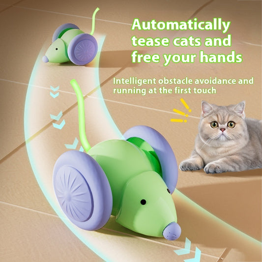 SmartMouse Overview: Good material, High quality. 100% Brand New. Product information: Color: green, white Material: ABS TPU Category: Pet Toys Packing list: 1* Cat Toy Product Image: Interactive Toys
