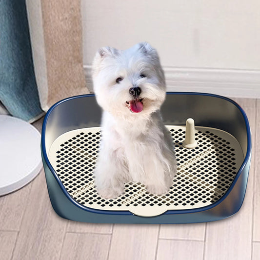 Portable Indoor Dog Toilet Training Tray with Grid