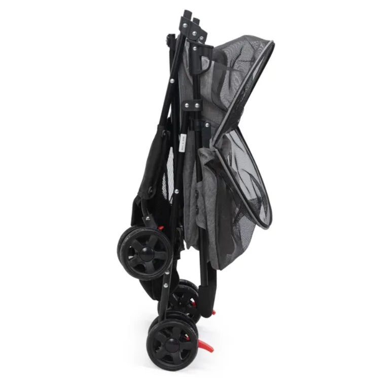 PetTrek Compact Stroller Foldable Pet Stroller with Canopy & Storage Basket Effortless Walks with Comfort, Style, and Safety Overview Make outings more enjoyable for both you and your pet with this lightweight, foldable pet stroller—perfect for small dogs