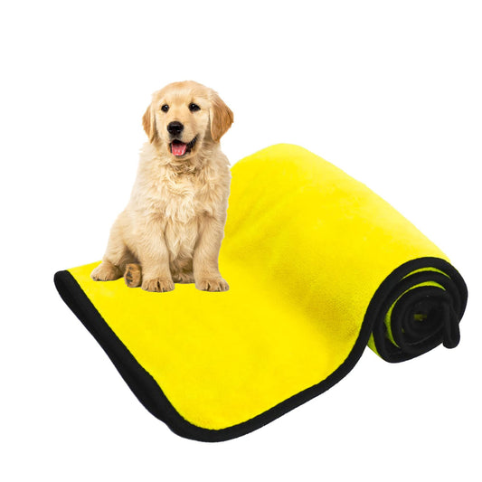 SunnyPaws⢠ā Quick-Dry Microfiber Dog Towel (Yellow) Noteļ¼ Our processing time is within 72 hours. Delivery time is normally within a week, which no one can guarantee 100%. So the total time is processing time + delivery time. If the platform you sell on
