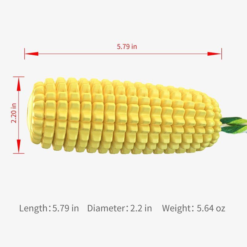 Durable Corn Rope Toy – Fun & Squeaky Dog Chew Product DescriptionUnique Design: The newly designed corn zigzag-shapedmolars can be brushed to pet dog's calculus bothhorizontally and vertically. Almost Indestructible: The indestructible dog chew toysTeste