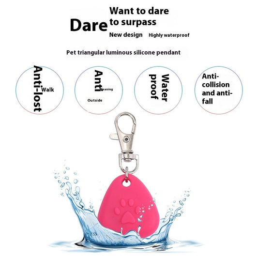 Luminous Pet Charm Product information: Pattern: Monochrome Color: single bag, card packaging Specifications: red, pink, blue, green, yellow Material: Silicone Applicable holiday: Halloween/Ghost Festival, Christmas, Carnival, other festivals Suitable sea