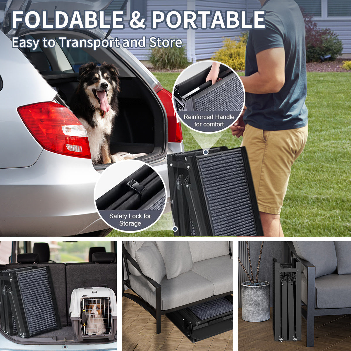 PackPaw Dog Steps Help your pup climb up safely with these sturdy dog steps. Perfect for beds, sofas, and cars. Pet Steps & Ramps