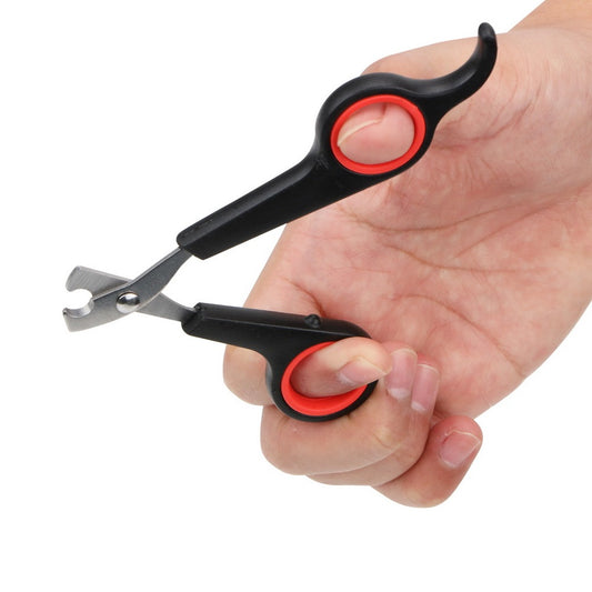 ClipPaws Safety Nail Scissors Overview: Brand new, high quality, low price! Sharp blade specially designed for pets Plastic handle, easy to grasp Product information: Material: durable stainless steel blade, plastic handle Size: 12cm*6cm Weight: 36.00g Pa