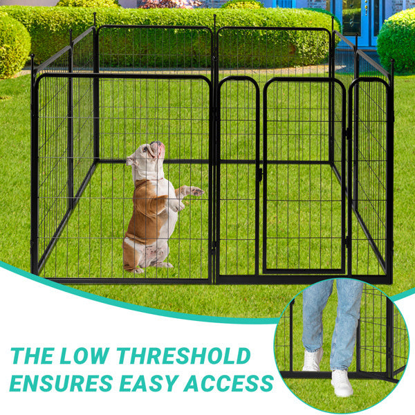 SafePaw Metal Enclosure Foldable 8-Panel Dog Playpen – 32" Height | Indoor & Outdoor Use A Safe, Spacious, and Travel-Friendly Play Area for Your Pets ✅ Product Overview Give your pets the freedom they love and the security they need with this heavy-duty