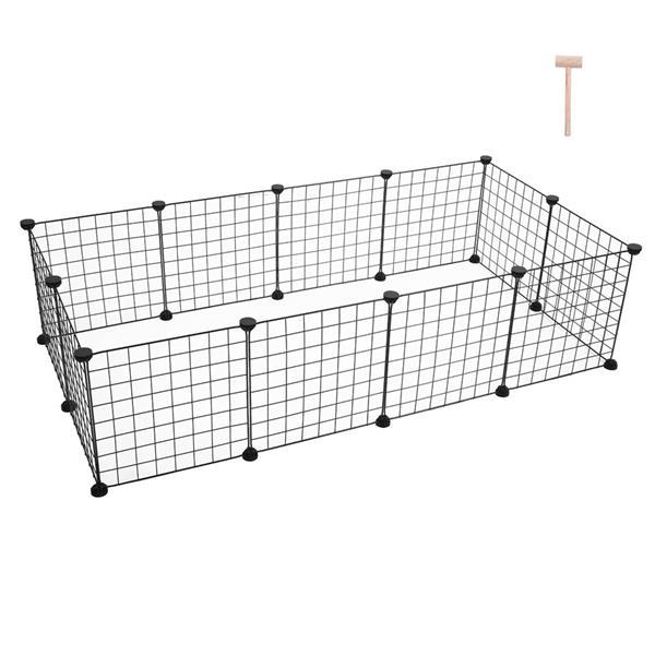 PawGrid Iron Fence Set Introductions: Do you need a universal Pet Playpen? If so, you can have a try of our Pet Playpen, Small Animal Cage Indoor Portable Metal Wire Yard Fence for Small Animals, Guinea Pigs, Rabbits Kennel Crate Fence Tent. This Pet Play