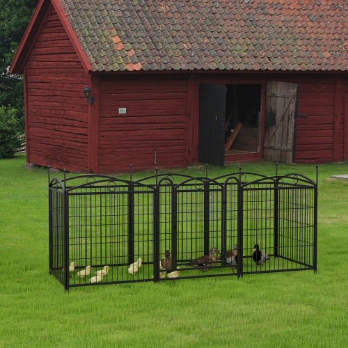 FurFort Outdoor Pen Heavy-Duty 8-Panel Metal Dog Playpen – 32" Height, Foldable with Door Spacious. Safe. Sturdy. Your Pet’s Personal Playground. Product Overview Give your pet the freedom to play, rest, and explore safely with this indoor & outdoor dog p
