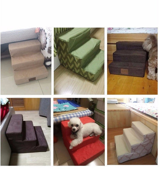 FurHop Bed Steps Product information: Dog Door Item Type: Safety Ramps Applicable Dog Breed: Universal Packing list: 1*Sponge step Pet Steps & Ramps