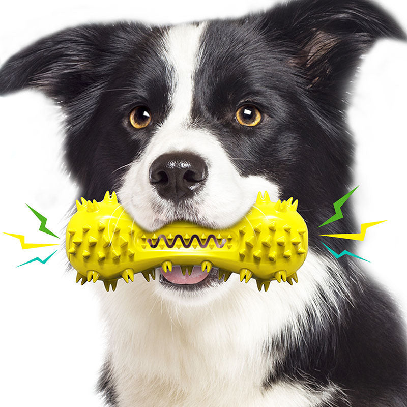 CornChew Molar Stick – Tough & Tasty Dog Toy Product information: Material: plastic Weight: 120g Dimensions: 111x56mm Specifications: Corn molar stick Type: Dog toy Corn simulation model dog toothbrush, newly designed pet molar channel, can have a better