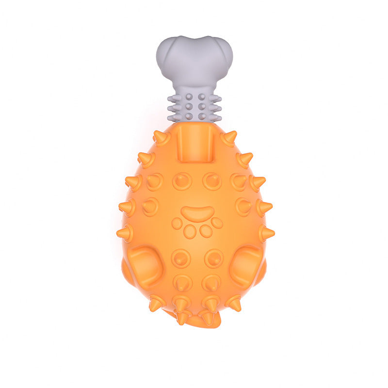 Durable Chicken Leg Dog Toy – Sound & Dental Care Fun Product information: Color: Gentleman blue gray, cherry blossom Gray, avocado green gray, orange gray, gray, blue-gray, random color Size: Medium Material: TPR Category: Pet Toys Packing list: Teething