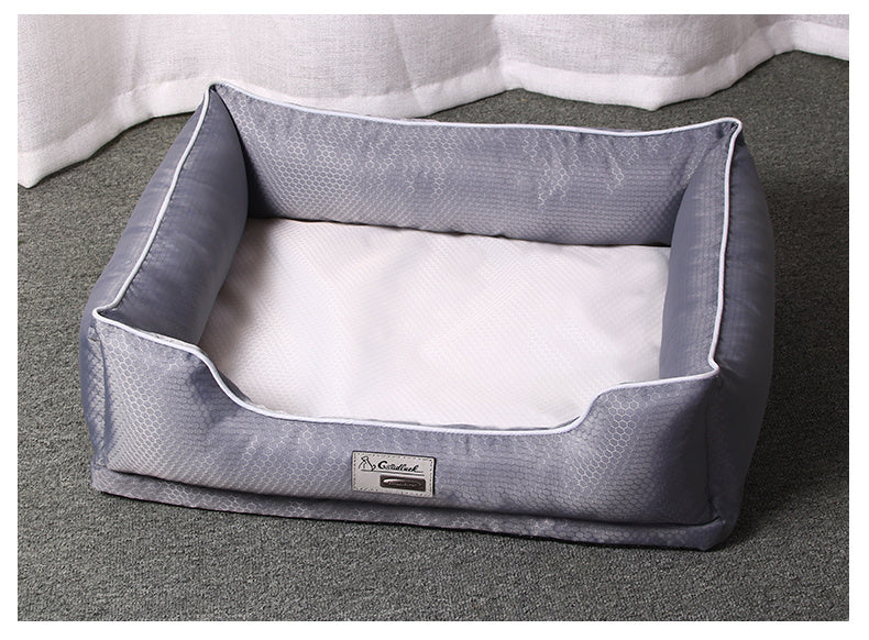 CleanNest™ Removable Dog Bed Product Information: Color: Dark grey Specifications: No. S: Tedibo Meishnari Cat, etc. [Recommended in 10 kg], No. M: Tedibo Meibi Bear Faduoki, etc. [Recommended in 30 kg], No. L: Hashimo Golden Wood Dog, etc. [Recommended i