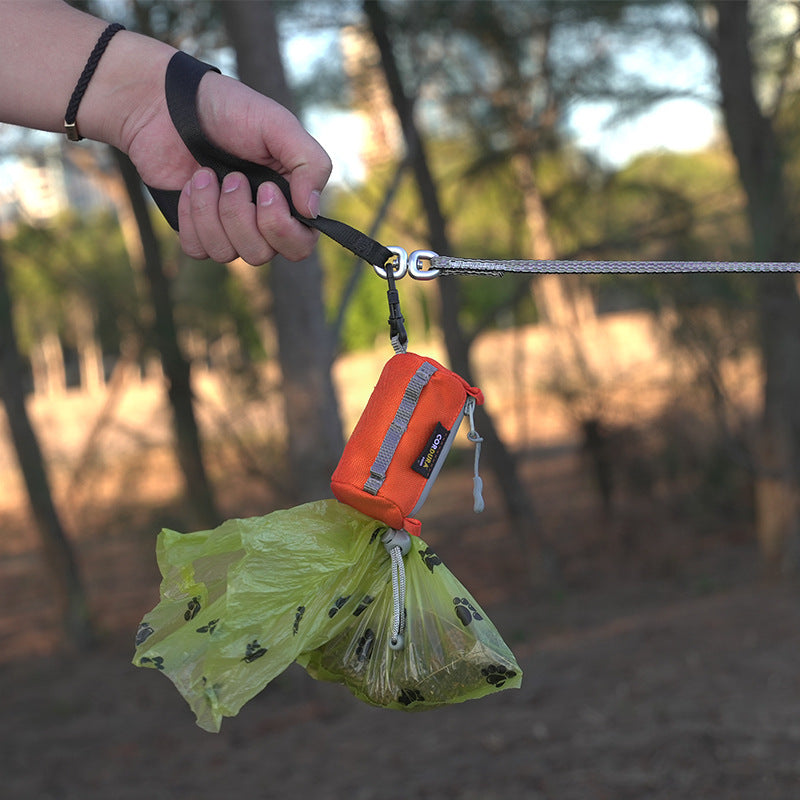 PawPouch Pick-Up Bags Product information: Color: M Material: Nylon Specifications: cyan, black, purple, orange, Army Green Category: pet bag Size: 8x5x5cm Packing list: Pet bag * 1 Product Image: Standard Dispensers & Holders