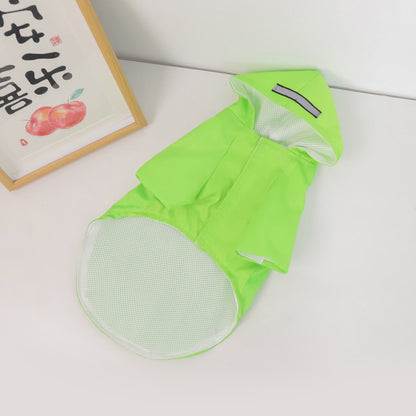 GlowPaws™ All-Weather Raincoat Product information: Color: Rose red Velcro, green Velcro, blue Velcro, red Velcro, orange Velcro, Blue Buckle Size: S ,M, L, XL Material: Polyester Style: Casual Category: pet clothing Packing list: Dog clothes *1 Product I