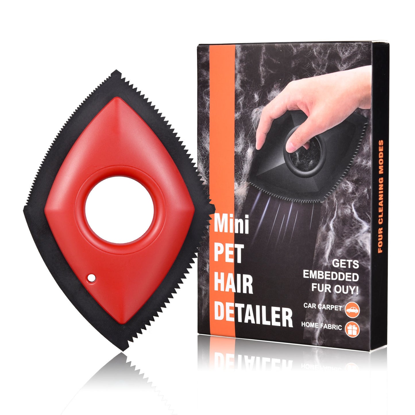 FurLift Pro Remover Tool Overview: 1. Four Cleaning Modes: This hair remover has 4 modes with different densities. You can switch the mode according to the number and length of pet hair to achieve the best cleaning effect. 2. Washable and Reusable: Don＇t