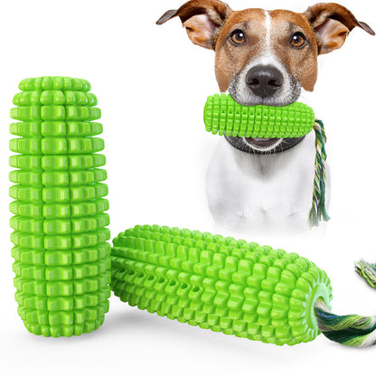 CornChew Molar Stick – Tough & Tasty Dog Toy Product information: Material: plastic Weight: 120g Dimensions: 111x56mm Specifications: Corn molar stick Type: Dog toy Corn simulation model dog toothbrush, newly designed pet molar channel, can have a better