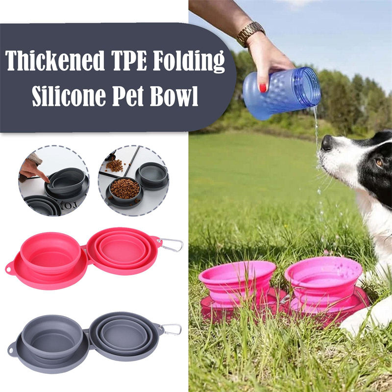 PetFold Twin Bowl Collapsible Double Dog & Cat Bowl – Portable, Spill-Proof, Travel-Friendly Feed your furry companions with ease—anywhere, anytime. This foldable double bowl is the ultimate solution for pet parents on the go. Whether it’s a quick walk, a