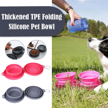 PetFold Twin Bowl Collapsible Double Dog & Cat Bowl – Portable, Spill-Proof, Travel-Friendly Feed your furry companions with ease—anywhere, anytime. This foldable double bowl is the ultimate solution for pet parents on the go. Whether it’s a quick walk, a