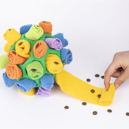 SniffFun™ Product information: Product category: Sniff toys Material: fleece+TPR rubber Specification: fried ball Color: red sphere rainbow color, green sphere rainbow color, white red green Christmas, pink purple, blue, unicorn color, white yellow orange