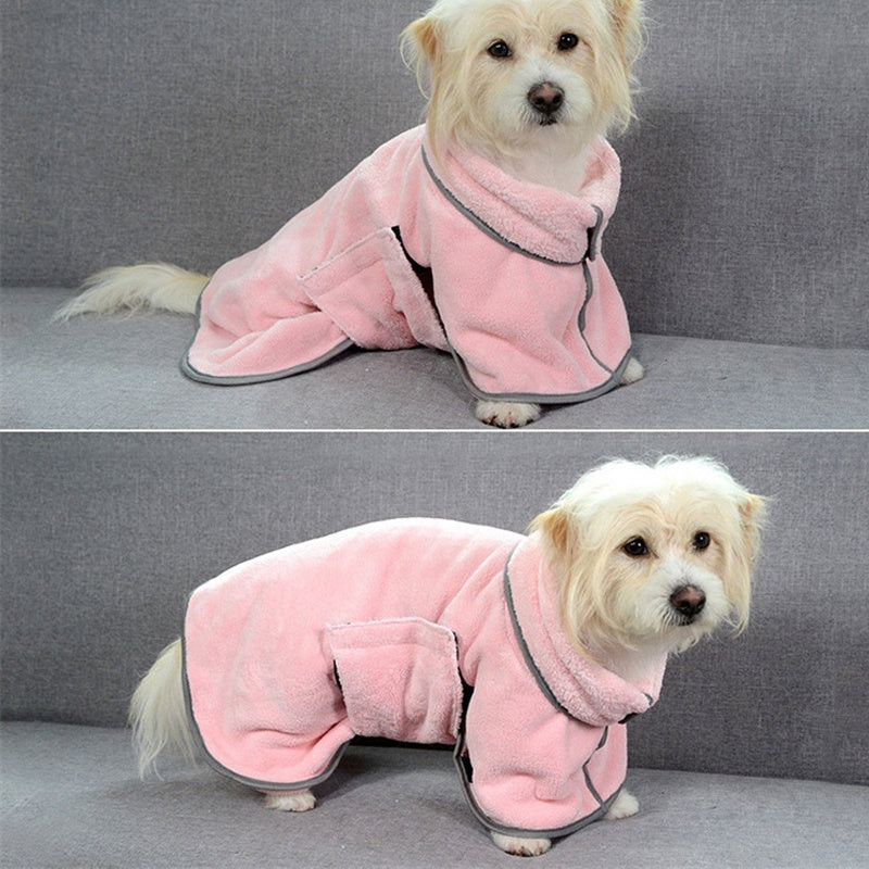 DryPaws™ – Quick-Dry Microfiber Pet Towel & Bathrobe Overview: Fabric is durable and absorbs water well, easy to clean, machine wash is available. This bathrobe can cover your pet's whole body, if your pets take a shower or get wet in the rain, help them